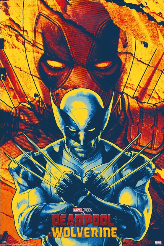 Poster Deadpool & Wolverine (Retro)