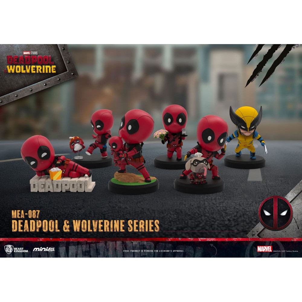 Mini Figurines Deadpool & Wolverine Egg Attack