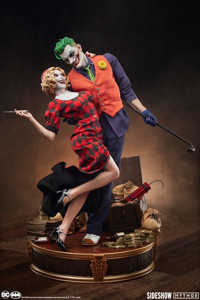 Statuette Mythos 1/5 The Joker & Harley Quinn