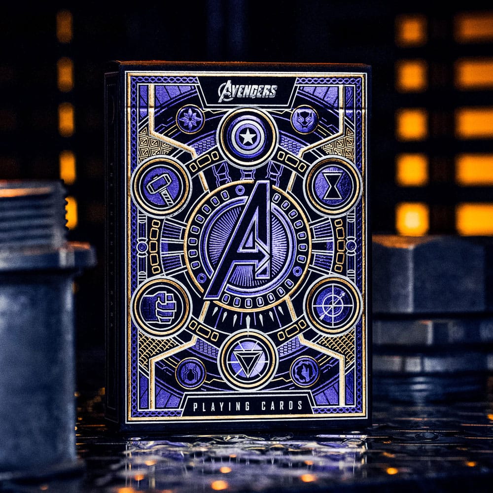 Cartes à jouer Avengers Version Bleue