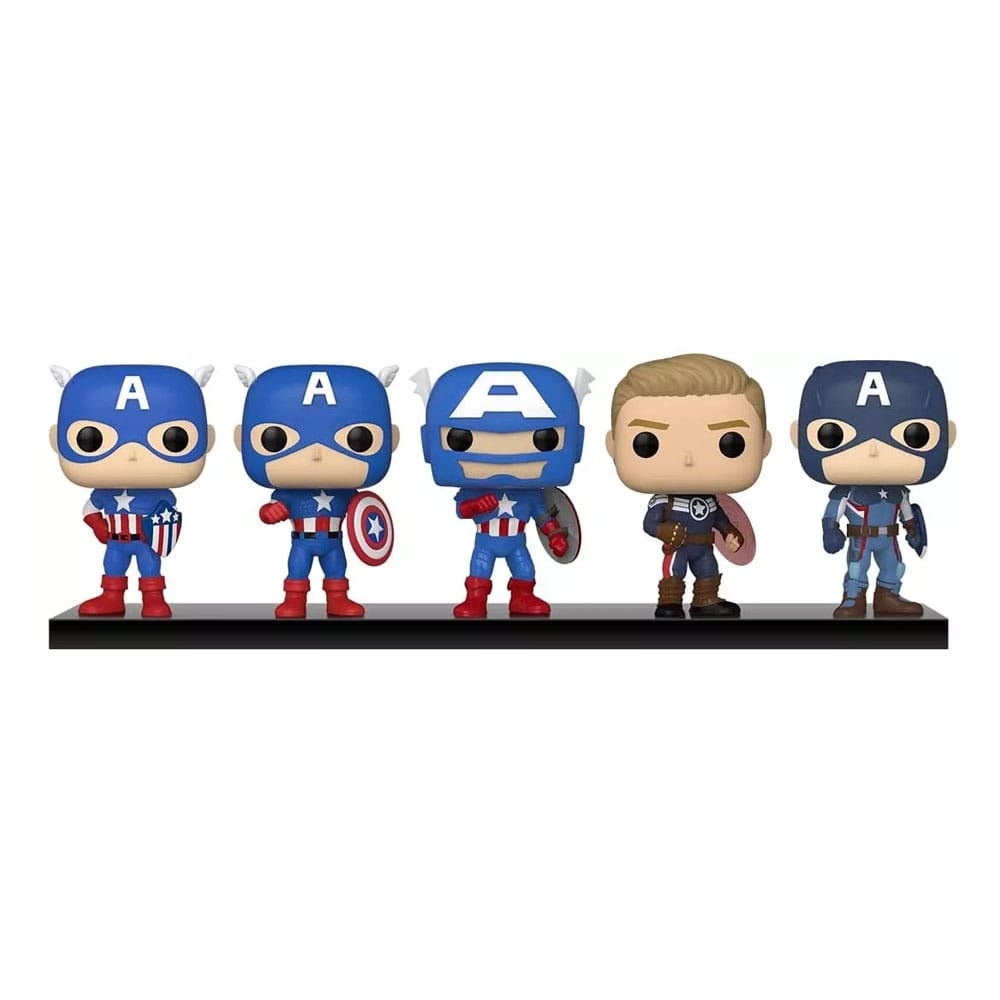 Figurines POP! Captain America à travers les Âges