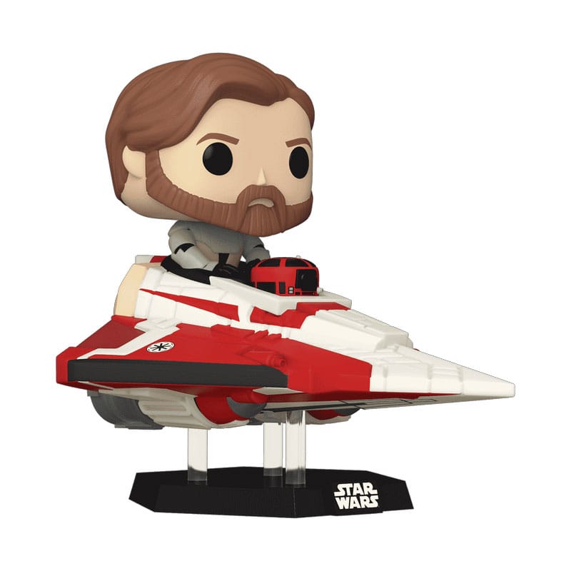 Figurine POP! Obi-Wan Kenobi in Delta 7 Jedi Starfighter