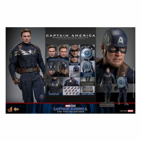 MARVEL – Figurine 1/6 Captain America The Winter Soldier (Stealth S.T.R.I.K.E. Suit) 2.0 31 cm – Image 22