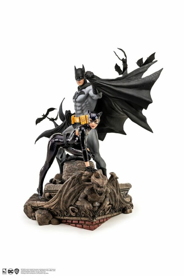 DC COMICS – Statuette 1/4 Batman & Catwoman Reunion 67 cm – Image 8