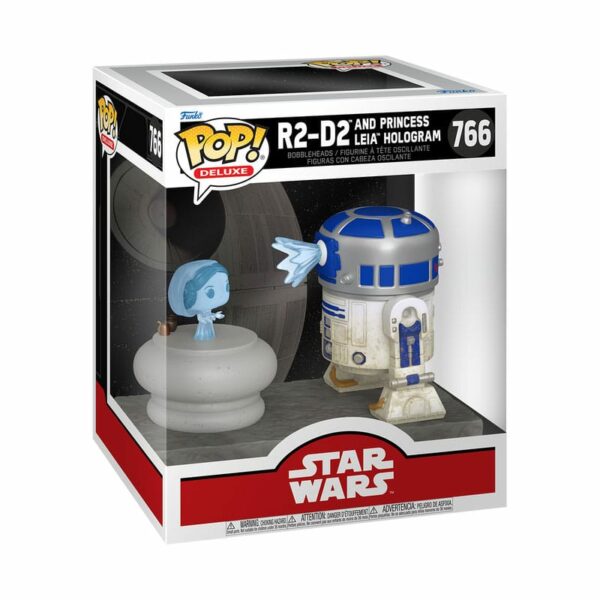 Princesse Leia et R2-D2– Figurine Star Wars Funko POP! Deluxe n°766 – Image 2