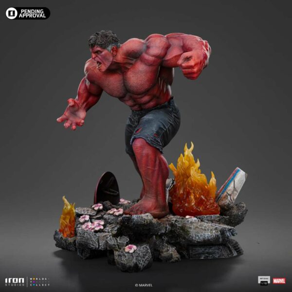 MARVEL – Statuette 1/10 Art Scale Red Hulk (Captain America: Brave New World) 24 cm – Image 4