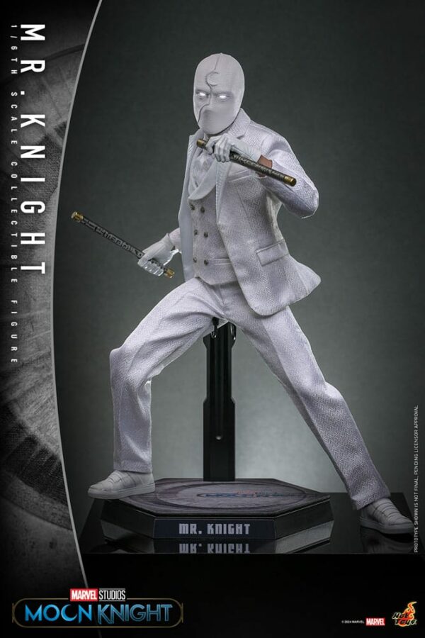 MARVEL – Figurine 1/6 Masterpiece Mr. Knight (Moon Knight TV Series) 29 cm – Image 8