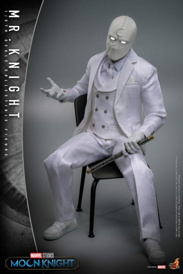 MARVEL – Figurine 1/6 Masterpiece Mr. Knight (Moon Knight TV Series) 29 cm – Image 9